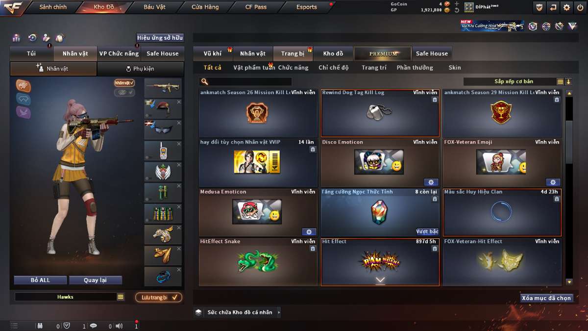 shop acc cf uy tin gia re